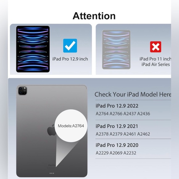 Sparin 2 pack screen protectors 12.9 iPad..waterproof..(NWT) bubble free - Picture 3 of 6